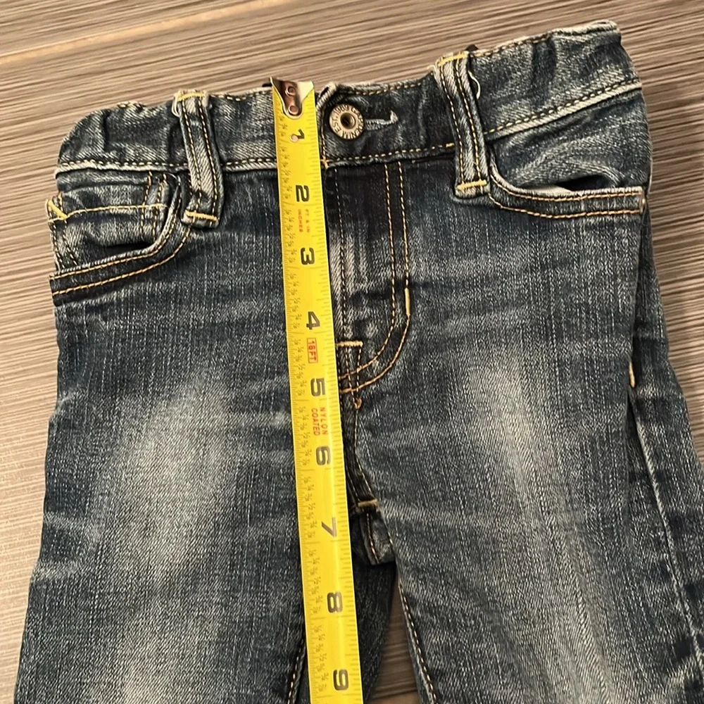 Gap 1969 Baby Skinny Jeans Sz 18-24 Months Medium Wash‎ Stretch Adjustable Waist